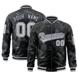 Custom Full-Zip Smooth Letterman Jackets Stitched Name Number Logo for Adult/Youth