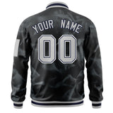 Custom Full-Zip Smooth Letterman Jackets Stitched Name Number Logo for Adult/Youth
