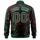 Custom Full-Zip Smooth Letterman Jackets Stitched Name Number Logo for Adult/Youth