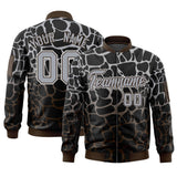 Custom Spot Full zip College Jacket Stitched Letters Logo for Men Women Youth