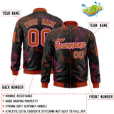 Custom Full-Zip Smooth Baseball Letterman Jackets Stitched Text Logo for Adult/Youth