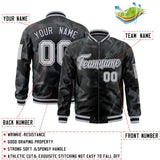 Custom Full-Zip Smooth Baseball Letterman Jackets Stitched Text Logo for Adult/Youth