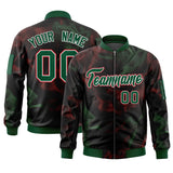 Custom Full-Zip Smooth Baseball Letterman Jackets Stitched Text Logo for Adult/Youth