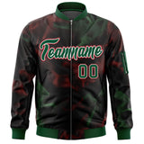 Custom Full-Zip Smooth Baseball Letterman Jackets Stitched Text Logo for Adult/Youth