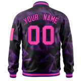 Custom Full-Zip Smooth Baseball Letterman Jackets Stitched Text Logo for Adult/Youth