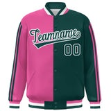 Custom Full-Snap Two Tone Letterman Jackets Stitched Letters Logo for Men