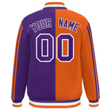 Custom Full-Snap Two Tone Letterman Jackets Stitched Letters Logo for Men