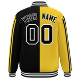 Custom Full-Snap Two Tone Letterman Jackets Stitched Letters Logo for Men