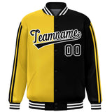 Custom Full-Snap Two Tone Letterman Jackets Stitched Letters Logo for Men