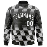 Custom Full-Zip Color Block College Jacket Stitched Name Number Big Size