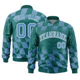 Custom Full-Zip Color Block College Jacket Stitched Name Number Big Size