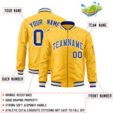 Custom Full-Zip Pure Letterman Jackets Stitched Letters Logo for Men