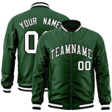 Custom Full-Zip Pure Letterman Jackets Stitched Letters Logo for Men