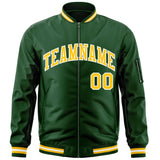 Custom Full-Zip Pure Letterman Jackets Stitched Letters Logo for Men