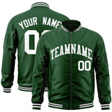 Custom Full-Zip Pure Letterman Jackets Stitched Letters Logo for Men