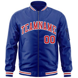 Custom Full-Zip Pure Letterman Jackets Stitched Letters Logo for Men