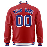 Custom Full-Zip Pure Baseball Jackets Stitched Letters Logo for Adult/Youth