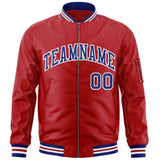 Custom Full-Zip Pure Baseball Jackets Stitched Letters Logo for Adult/Youth