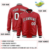 Custom Full-Zip Pure Baseball Jackets Stitched Letters Logo for Adult/Youth