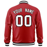 Custom Full-Zip Pure Baseball Jackets Stitched Letters Logo for Adult/Youth