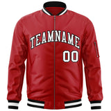 Custom Full-Zip Pure Baseball Jackets Stitched Letters Logo for Adult/Youth