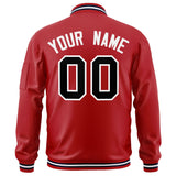 Custom Full-Zip Pure Baseball Jackets Stitched Letters Logo for Adult/Youth