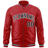 Custom Full-Zip Pure Baseball Jackets Stitched Letters Logo for Adult/Youth