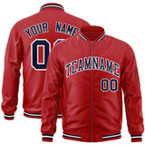 Custom Full-Zip Pure Baseball Jackets Stitched Letters Logo for Adult/Youth