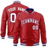 Custom Full-Zip Pure Baseball Jackets Stitched Letters Logo for Adult/Youth