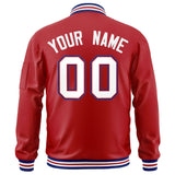 Custom Full-Zip Pure Baseball Jackets Stitched Letters Logo for Adult/Youth