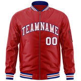 Custom Full-Zip Pure Baseball Jackets Stitched Letters Logo for Adult/Youth