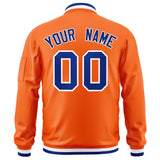 Custom Full-Zip Pure Baseball Jackets Stitched Letters Logo for Adult/Youth