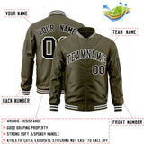 Custom Full-Zip Pure Baseball Jackets Stitched Letters Logo for Adult/Youth