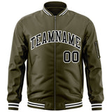 Custom Full-Zip Pure Baseball Jackets Stitched Letters Logo for Adult/Youth