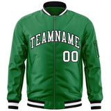 Custom Full-Zip Pure Lightweight College Jacket Stitched Name Number Logo