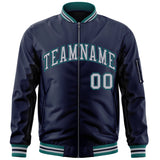 Custom Full-Zip Pure Lightweight College Jacket Stitched Name Number Logo