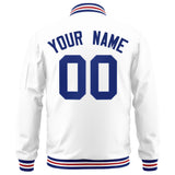 Custom Full-Zip Pure Letterman Jacket Stitched Name Number Logo Unisex