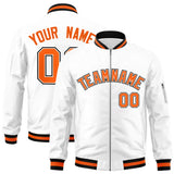 Custom Full-Zip Pure Letterman Jacket Stitched Name Number Logo Unisex