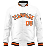 Custom Full-Zip Pure Letterman Jacket Stitched Name Number Logo Unisex