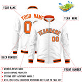 Custom Full-Zip Pure Letterman Jacket Stitched Name Number Logo Unisex