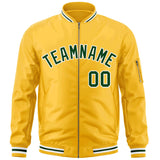 Custom Full-Zip Pure Letterman Jacket Stitched Name Number Logo Unisex