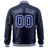 Custom Full-Zip Pure Varsity Baseball Jacket Stitched Text Logo for Adult