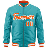 Custom Full-Zip Pure Letterman Jackets Stitched Name Number Logo Big Size