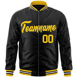 Custom Full-Zip Pure Letterman Jackets Stitched Name Number Logo Big Size