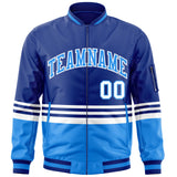 Custom Full-Zip Color Block College Jacket Stitched Name Logo Big Size