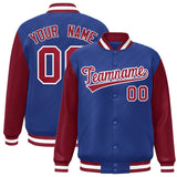 Custom Raglan Sleeves Jacket Sportwear Raglan Baseball Jacket Letterman Coat