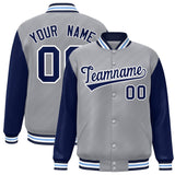 Custom Raglan Sleeves Jacket Sportwear Raglan Baseball Jacket Letterman Coat