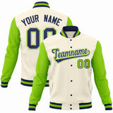 Custom Raglan Sleeves Jacket Varsity Blend Letterman Jackets For Stitch