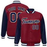 Custom Raglan Sleeves Jacket Letterman Bomber Casual Baseball Coat