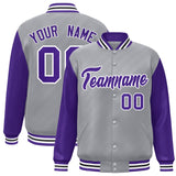 Custom Raglan Sleeves Jacket Letterman Bomber Casual Baseball Coat